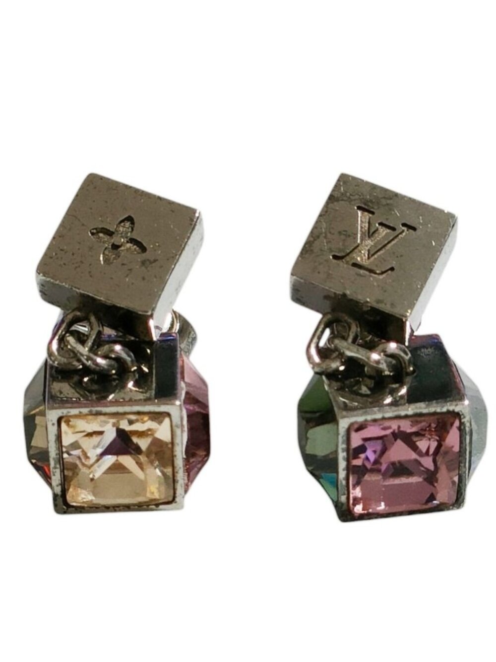 Louis Vuitton Book le Reille Gamble Vijoux Earrings Silver - Picture 1 of 7